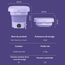 Mini machine à laver pliable